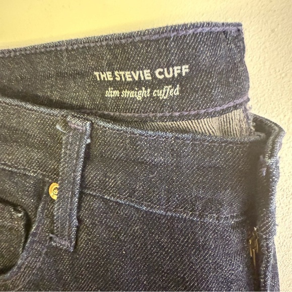 AG Adriano Goldschmied Stevie Cuff Slim Straight Classic Women's Jeans Size 30 - Picture 4 of 8